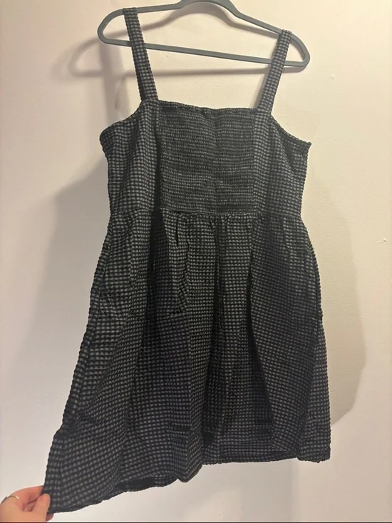 Disturbia Black Gingham Button-Front Mini Dress - Picture 5 of 6